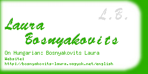 laura bosnyakovits business card